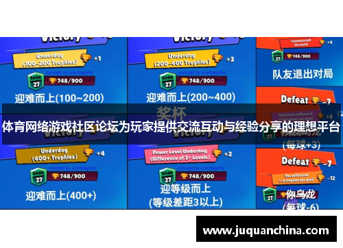 体育网络游戏社区论坛为玩家提供交流互动与经验分享的理想平台
